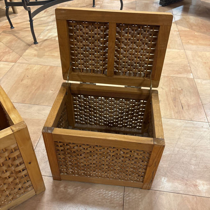 S/3 Nesting Wicker Chests(TI)