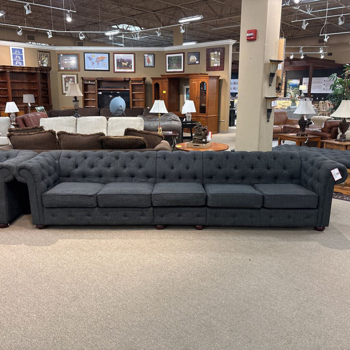 Large Dark Grey Fabric 3PC Sofa(ATH)