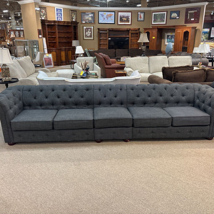 Large Dark Grey Fabric 3PC Sofa(ATH)