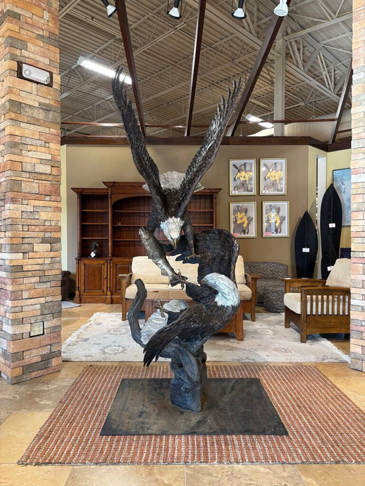 Eagles in Battle Bronze Statue Laran Ghiglieri (BTAHH)