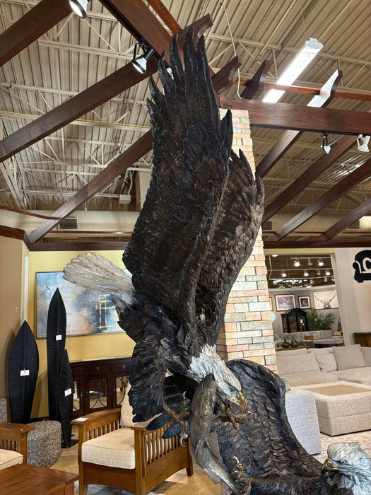 Eagles in Battle Bronze Statue Laran Ghiglieri (BTAHH)