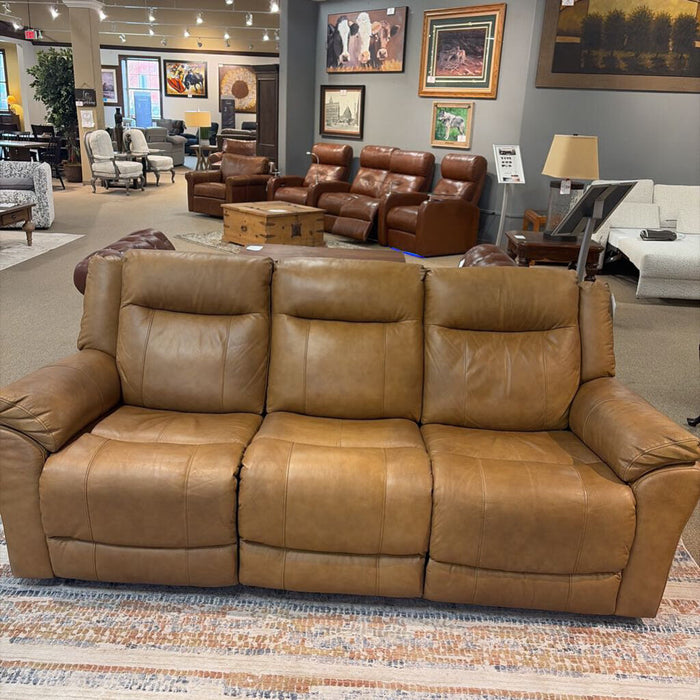 Powered Tan Reclining Sofa(MKH)