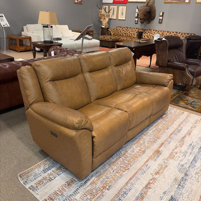 Powered Tan Reclining Sofa(MKH)