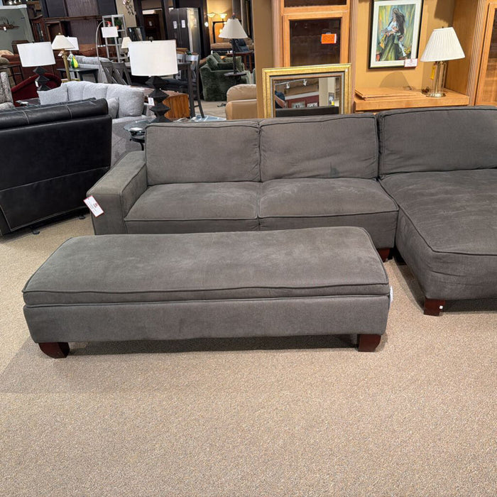 Grey Storage Ottoman(BAH)