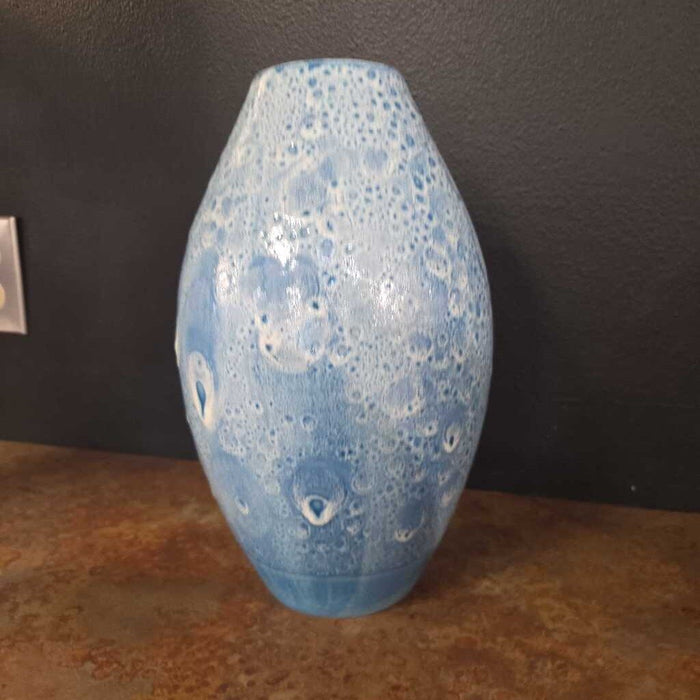 Blue Crater Textured Vase (CT)