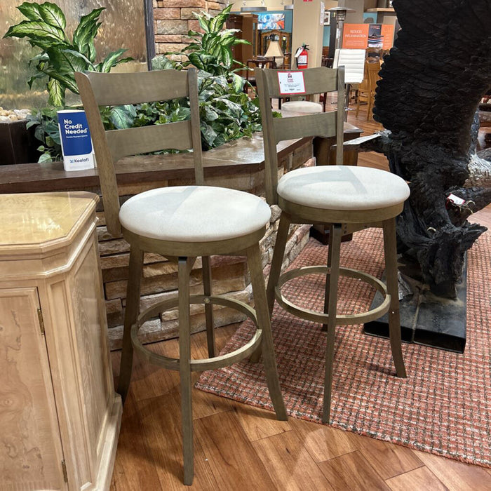 S/2 Ladderback Swivel Barstools (BCC)