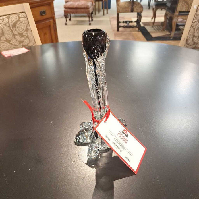 Black + Crystal Candle Holder (CT)