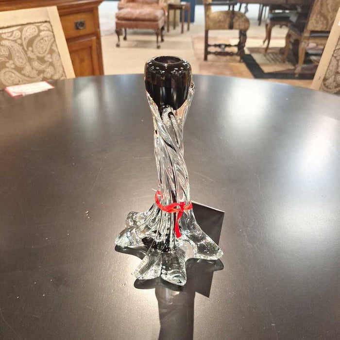 Black + Crystal Candle Holder (CT)