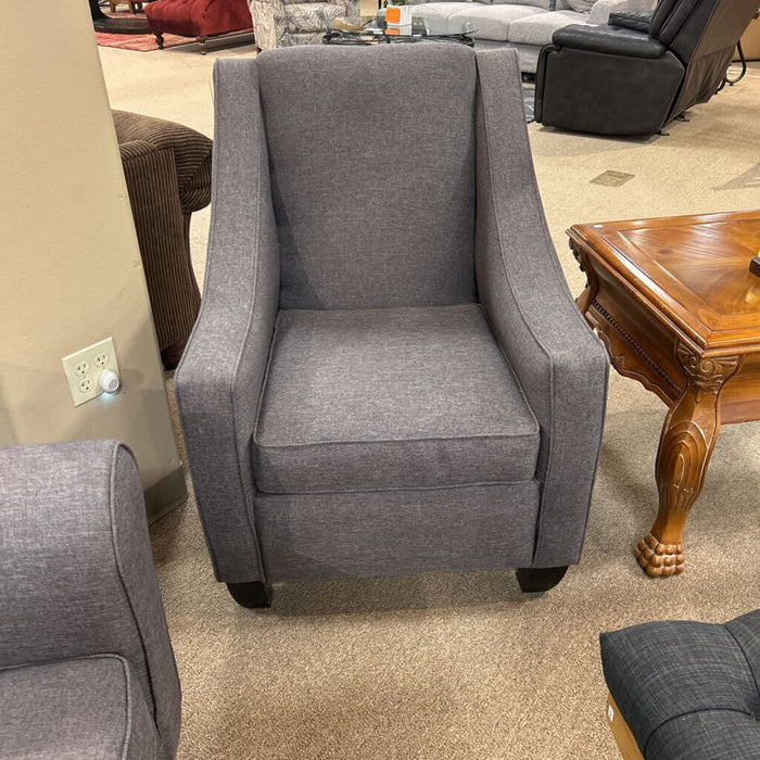 Grey Fabric Accent Chair(BLA)