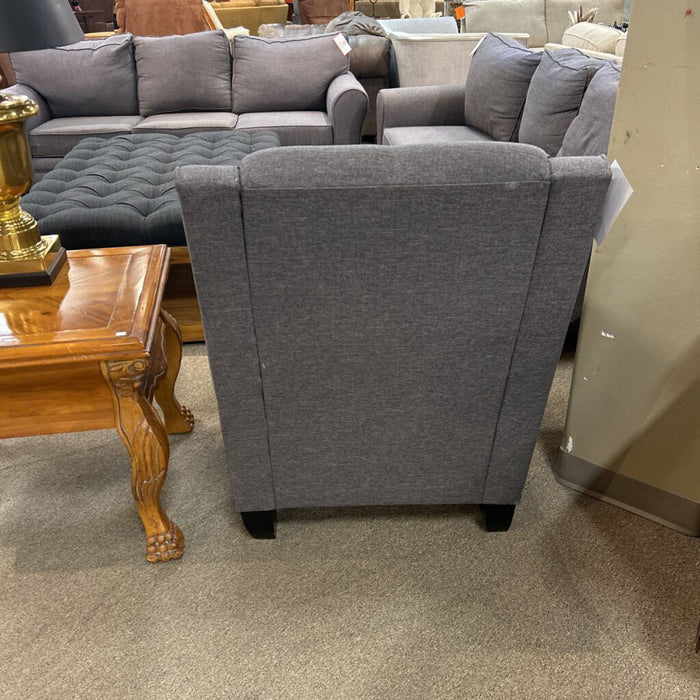 Grey Fabric Accent Chair(BLA)
