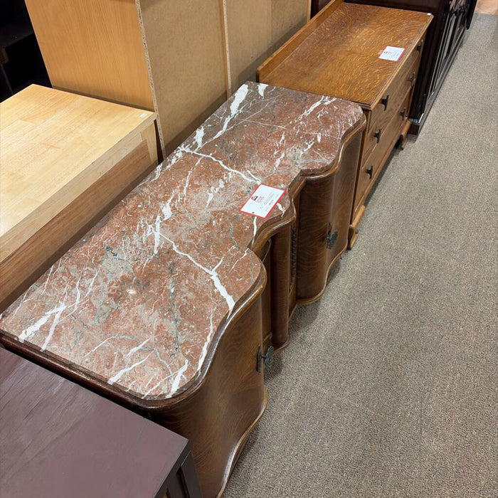 2-Door Stone Top Buffet/ Media Cabinet(BHA)