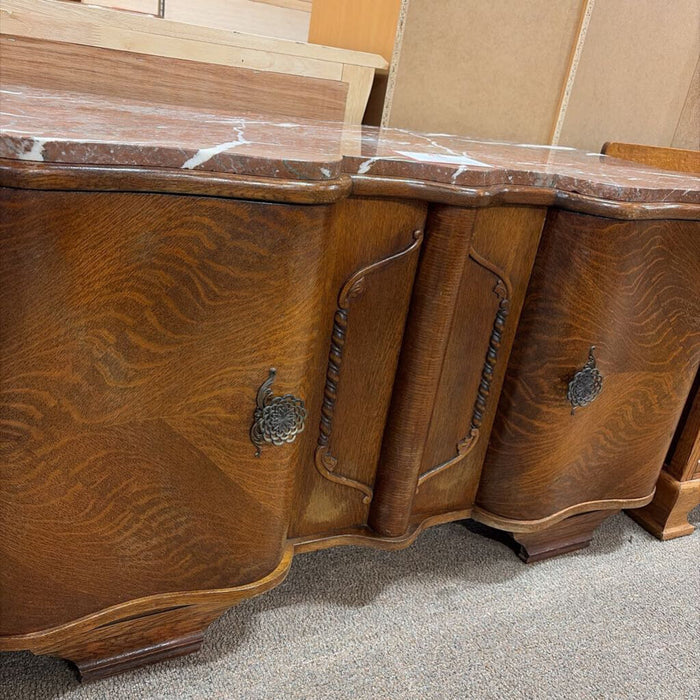 2-Door Stone Top Buffet/ Media Cabinet(BHA)