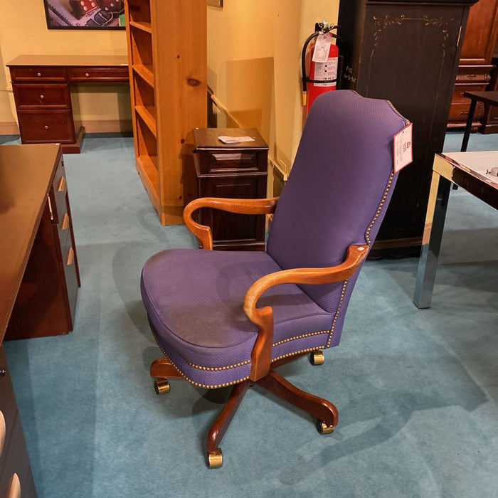 Blue Rolling Fabric NH Office Chair(BA)