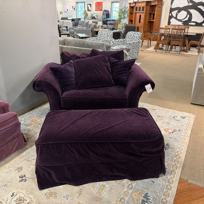 Purple Chair + Ottoman (TI)