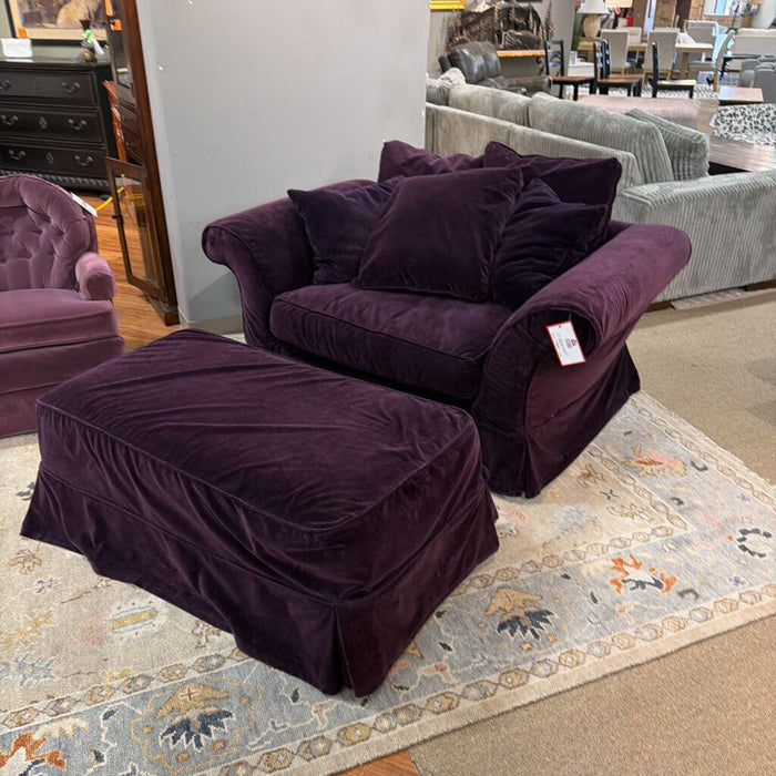 Purple Chair + Ottoman (TI)