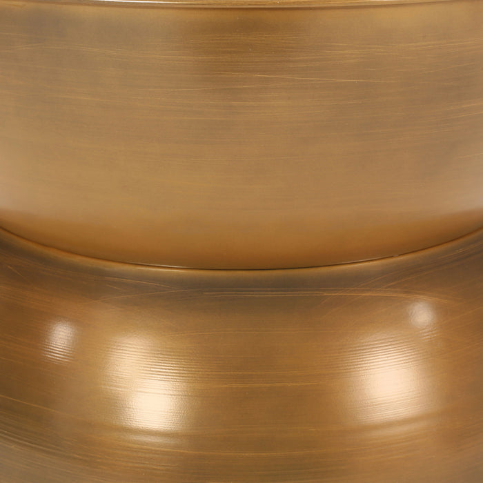 Sparling - Modern Iron Hourglass Coffee Table