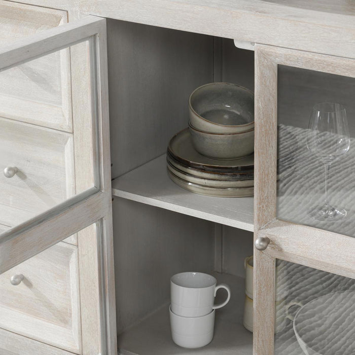 Isha - 3 Drawers 2 Door Cabinet - Creamwood