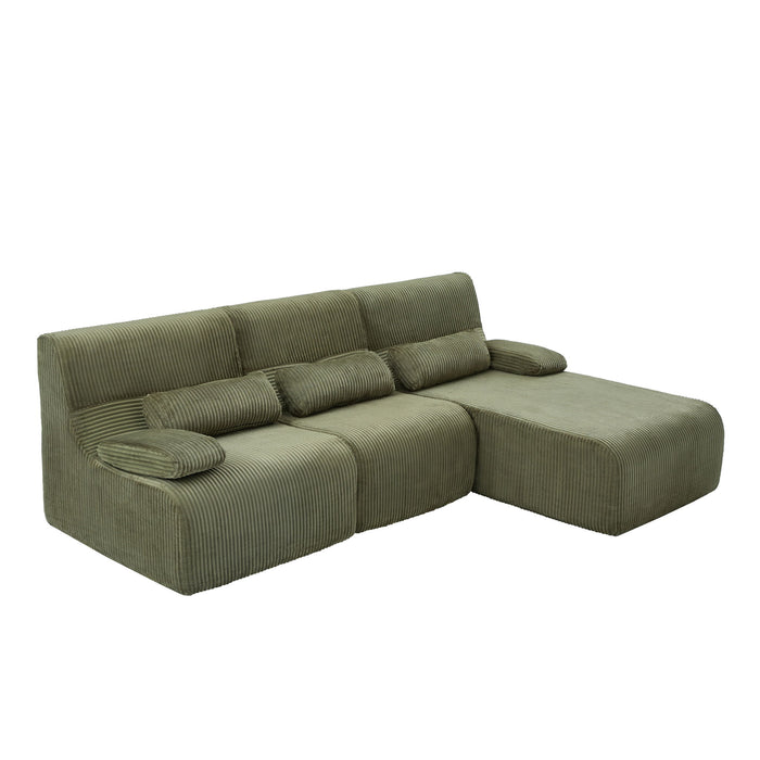 Oversized Sectional Sofa, Living Room Seating With Modular Design