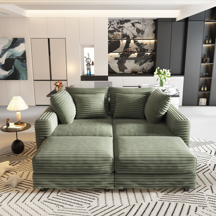 Modern Comfy Upholstered Sofa Cloud Couch & Deep Seat Couches