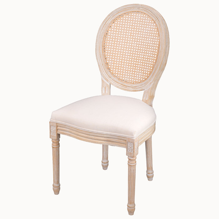 French Country Dining Chairs & Round Back (Set of 2)