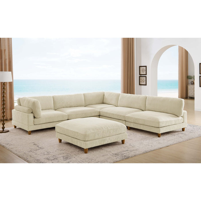 Modern Modular Sectional With Adjustable Back Support