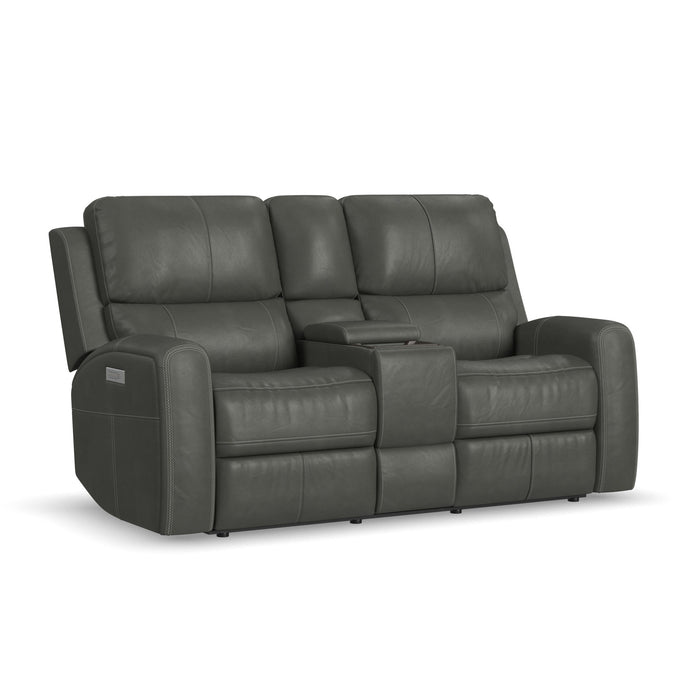 Linden - Power Reclining Loveseat With Console & Power Headrests & Lumbar