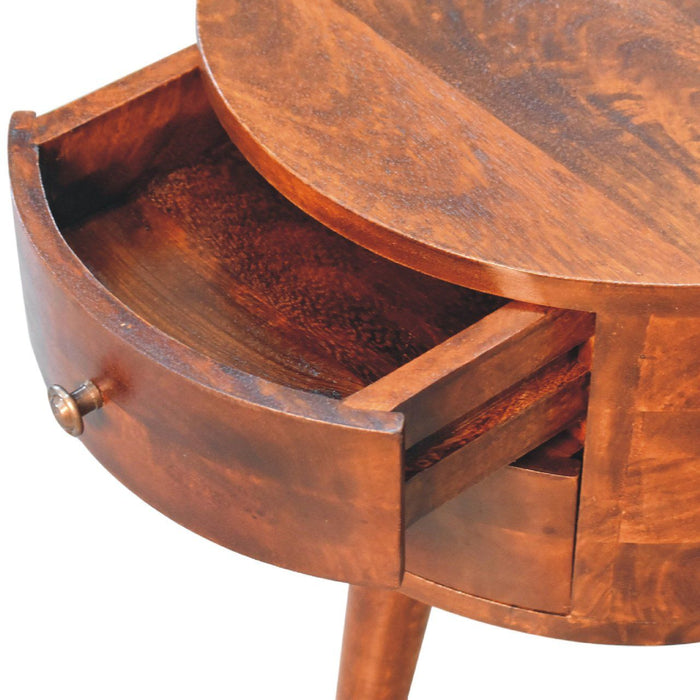 Odyssey - Tripod Bedside Table - Chestnut