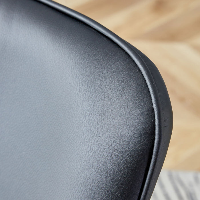 Modern Minimalist Dining Chairs With Metal Legs