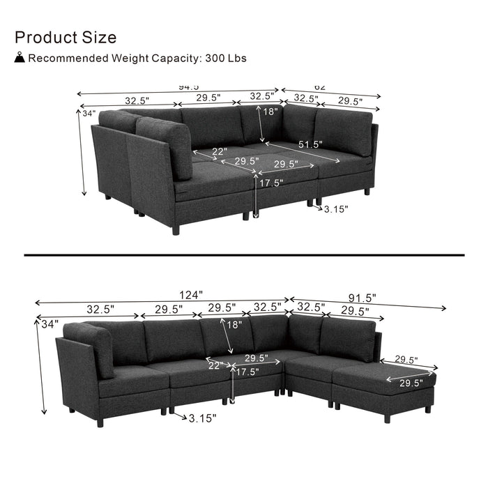 Modern Modular Sofa For Living Spaces
