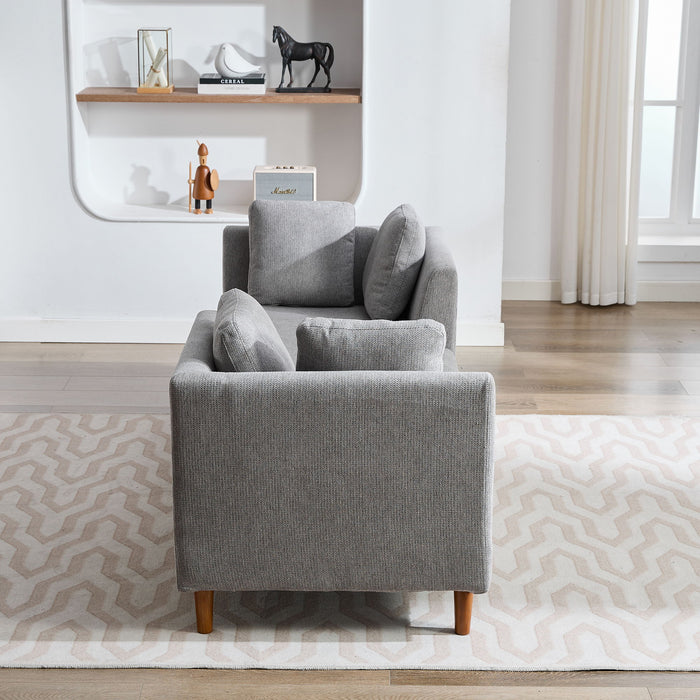 Wide Modern Double Sided Upholstered Chaise Lounge