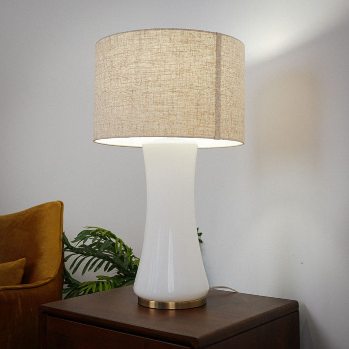 Cascade - Lamp Base Table Lamp - Beige / Gold / White