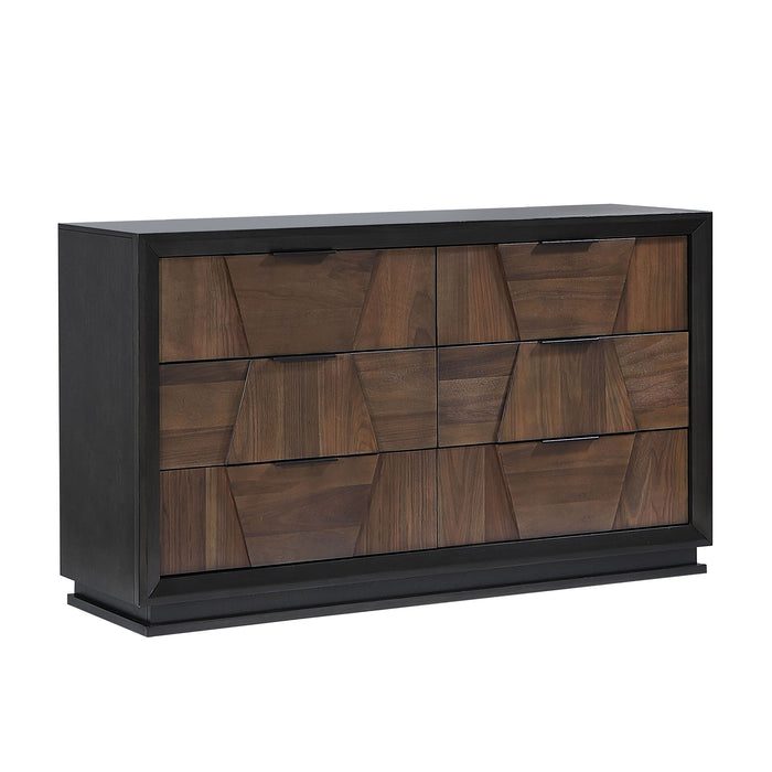 Houston - 6 Drawer Dresser - Walnut