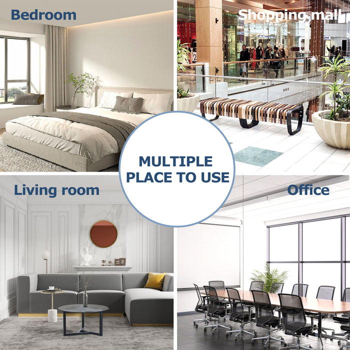 Round Glass Coffee Table Modern Cocktail Table