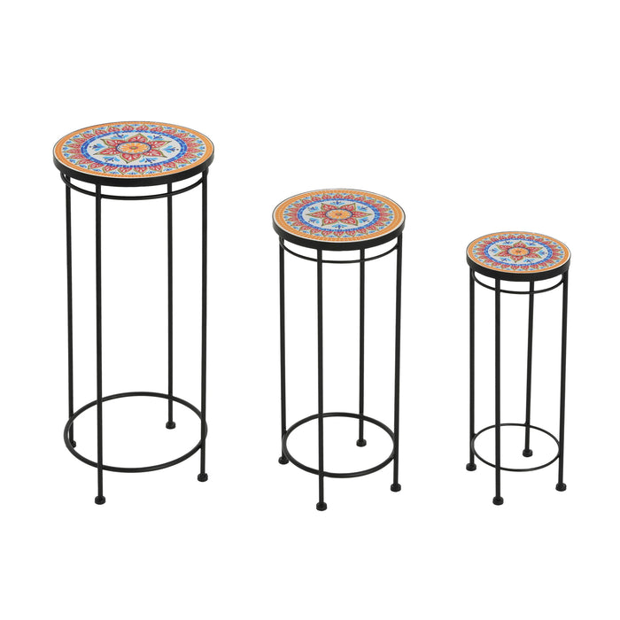 Wesley - Plant Stand - Black / Red