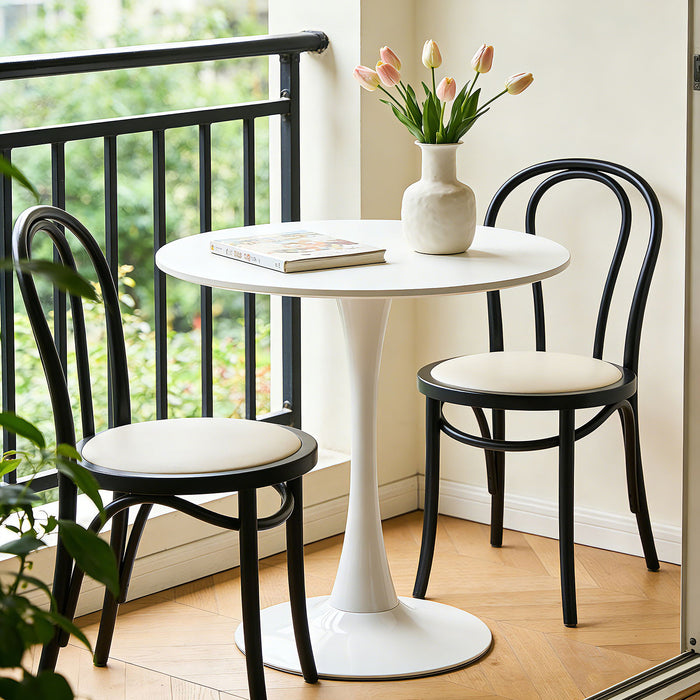 Round Dining Table With Tulip Style Base