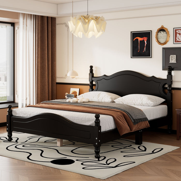 Platform Bed Frame With Slat Support