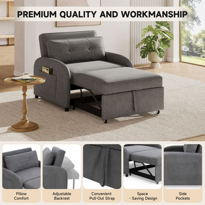 3 In 1 Convertible Sleeper Sofa Bed For Living Room