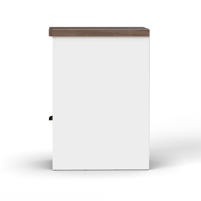 1 Drawer File - Jasmine Whitewash / Barnwood