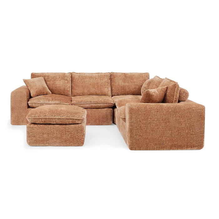 Sectional Sofa With Moveable Ottoman