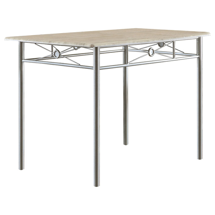 5 Piece Rectangle Dining Set With Tubing Base