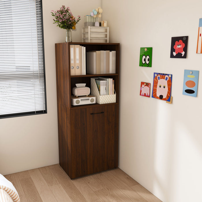 Stretchable Office Desk With Storage Shelves And Mobile Wheels