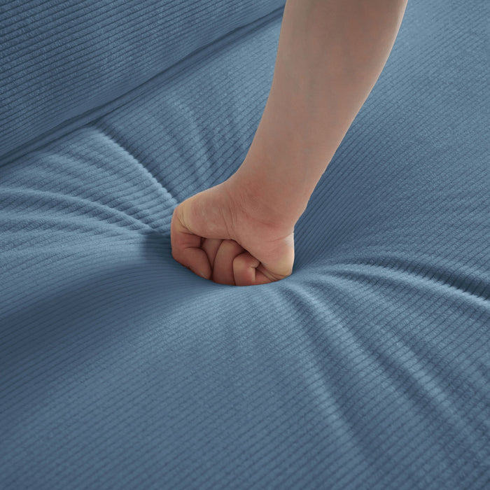 Modular L Shaped Floor Living Room Sofa Set With 6 Pillows