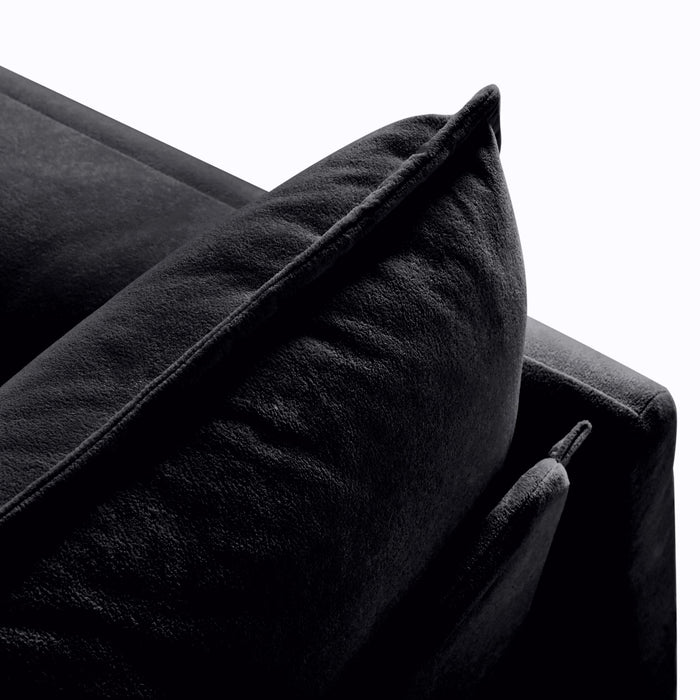 Modern Oversized Deep Seat Sectional Sofa With Pillows