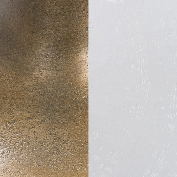 Fabiana - Round Accent Table - Gold / Black