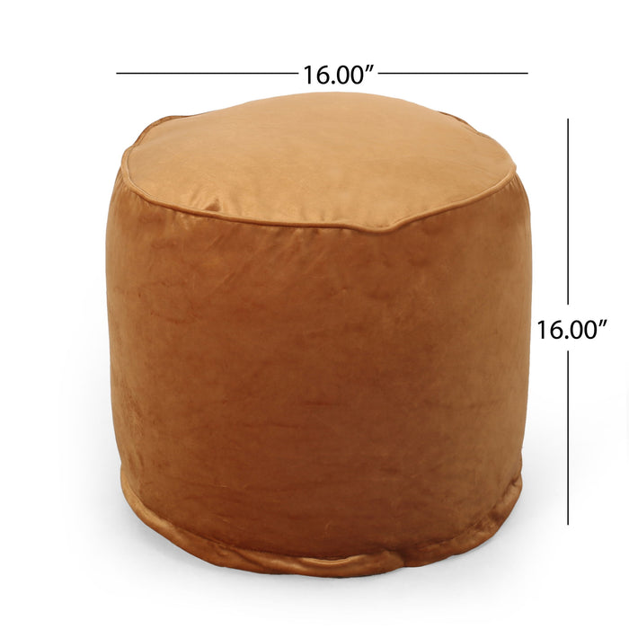 Shimon - Cylinder Pouf Ottoman And Floor Cushion