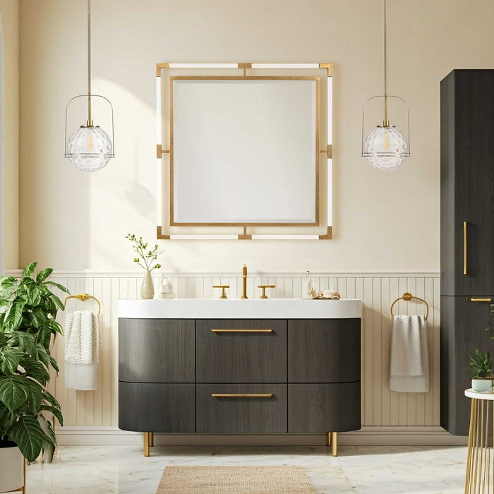 Mimas - 1 Light Globe Pendant - Gold