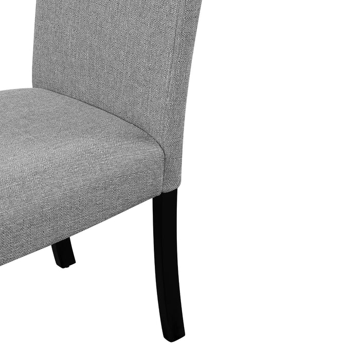 5 Piece Round Dining Table Set, Modern Table And 4 Upholstered Chairs For Dining Room