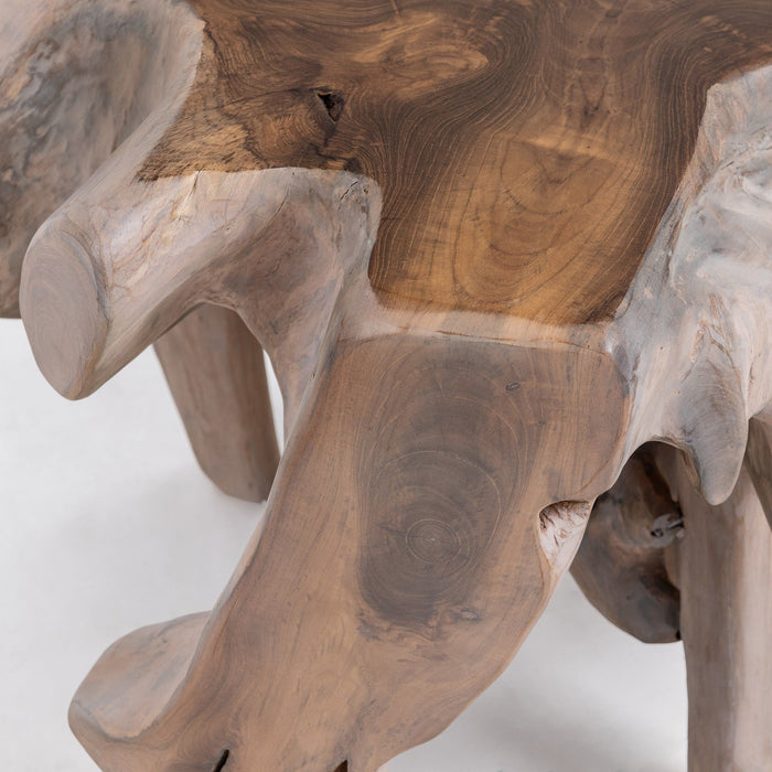 Cypress - Teak Root End Table