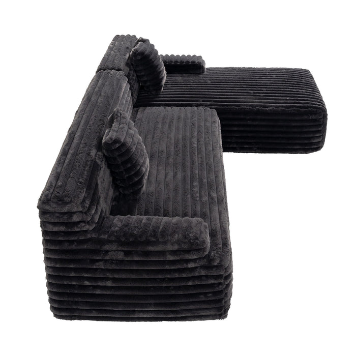 Cloud Sectional Sofa Upholstered Couch Free Combined Sofa