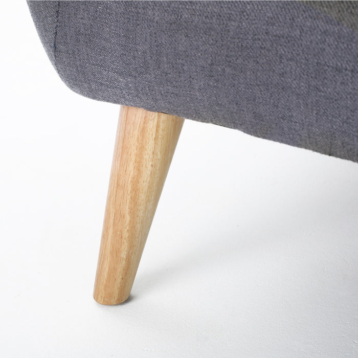 Modern Loveseat Sofa With Button Tufted Backrest